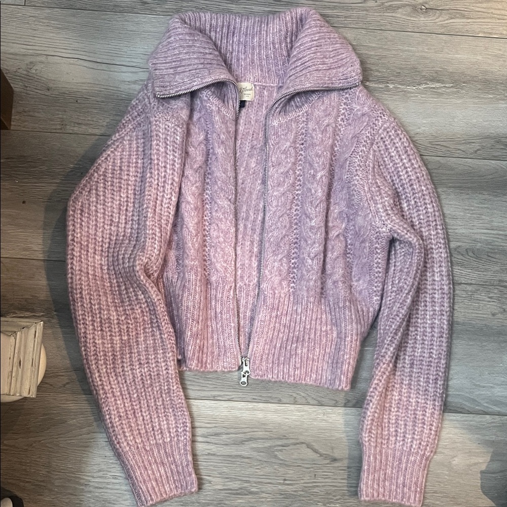 Universal Thread Purple Zip-Up Cardigan